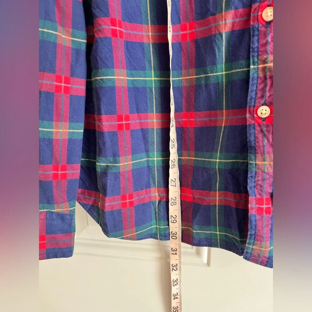 J. Crew Shirt Mens XL Tartan Plaid Oxford Button Down Long Sleeve Preppy Classic